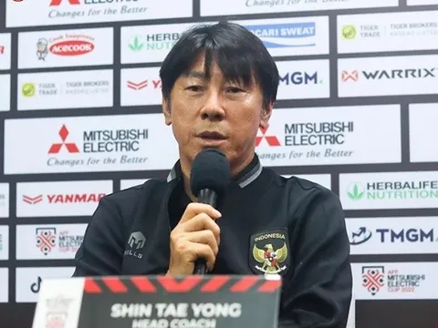 Phản ứng của Shin Tae-yong trước khả năng tuyển Indonesia gặp Việt Nam
