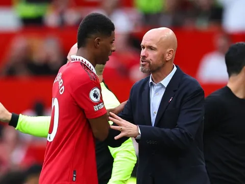 Ten Hag phát bực vì câu hỏi liên quan đến Rashford