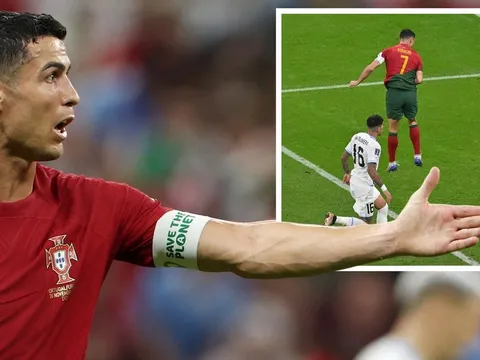 Thái độ của Ronaldo với Fernandes sau khi bị tước bàn thắng
