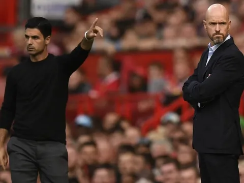 Thử nghiệm của Arteta và Ten Hag đồng loạt thất bại