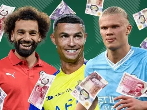 Top 10 cầu thủ có thu nhập khủng nhất 2023: Ả Rập áp đảo, Ronaldo vượt Messi