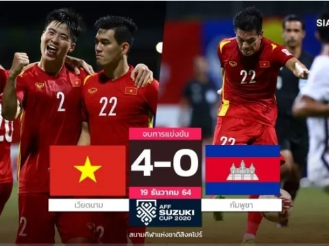 Truyền thông Thái Lan: "Nỗ lực của ĐT Việt Nam là chưa đủ"