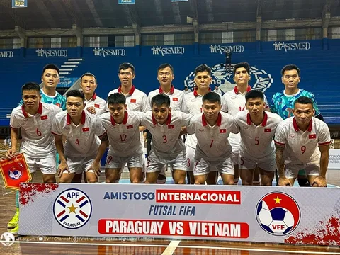 Tuyển futsal Việt Nam thua Paraguay trước khi sang Argentina