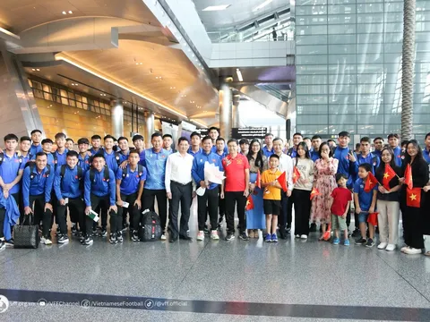 U23 Việt Nam đã đến Doha, sẵn sàng cho buổi tập đầu tiên