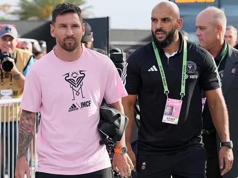 Vệ sĩ của Messi gây sốt cùng thân chủ ở Inter Miami