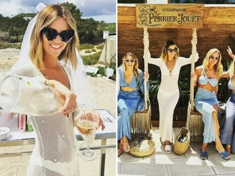 Vị hôn thê của Ashley Cole gây choáng trong bộ váy xuyên thấu