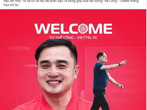 Thể Công Viettel công bố HLV trưởng mới, quyết tâm xây dựng lối chơi tấn công đẹp mắt