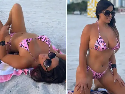 Nữ trọng tài sexy nhất thế giới khoe dáng bên bãi biển
