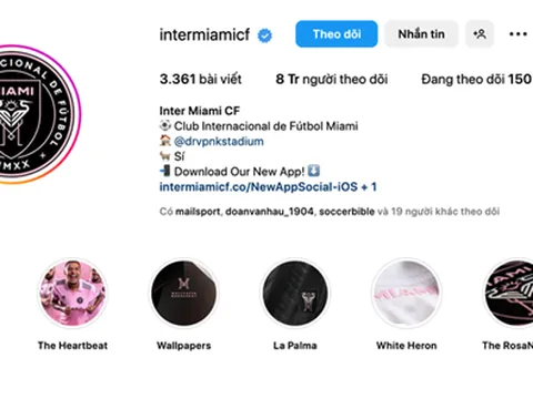 Messi giúp Inter Miami có thêm 7 triệu người theo dõi