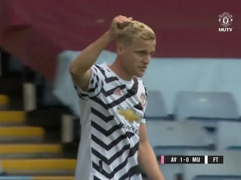 Thua Aston Villa, Solsa nói thẳng một câu về Van de Beek