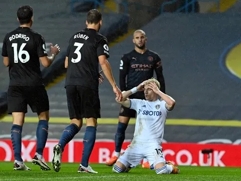 9 con số ấn tượng trận Leeds United - Man City: Bữa tiệc tấn công