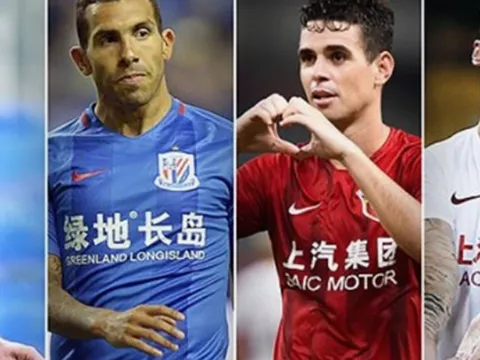 10 ngôi sao châu Âu đỉnh nhất từng thi đấu ở giải VĐQG Trung Quốc