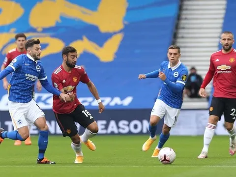 10 thống kê 'điên rồ' trận Brighton 2-3 Man Utd: Trận đấu 'tâm linh'