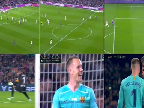 SỐC! Thủ thành Barca lập kỷ lục kiến tạo khó tin ở mùa giải 2019/20