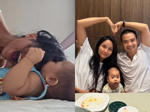 Hen Niê là "Top 5 thế giới" vẫn bị con túm tóc, em bé Ê Đê khiến mẹ nhớ thời đi cắt cành cà phê