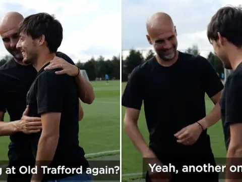 Pep giỡn hớt với Silva về việc hạ gục Man Utd