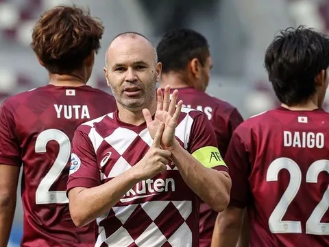37 tuổi, Iniesta được Vissel Kobe gia hạn hợp đồng 2 năm