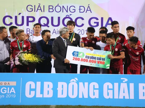 TP Hồ Chí Minh nhận HCĐ của Cup Quốc gia 2019