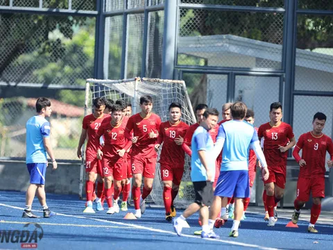 U22 Việt Nam thiệt quân, hăng say tập luyện trước trận đấu với U22 Lào