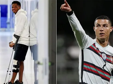 Ronaldo bất ngờ gửi thông điệp đến thần đồng Ansu Fati