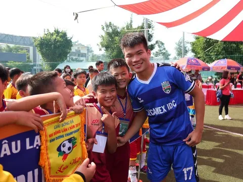 Sao U20 Việt Nam hào hứng với ngày hội giải Nhi đồng Bình Dương 2019 