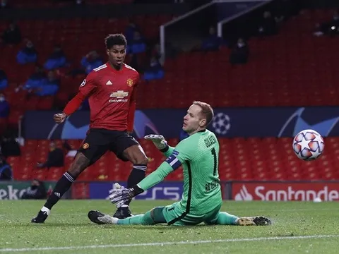 8 con số ấn tượng trận M.U - Leipzig: Rashford sánh vai Persie và Ole