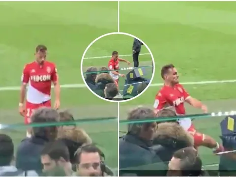 Bị VAR xử ép, cầu thủ Monaco có hành động khiến nhiều đồng nghiệp hả hê