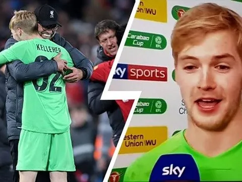 Sắm vai ''người hùng penalty'', sao trẻ Liverpool chia sẻ đầy phấn khích
