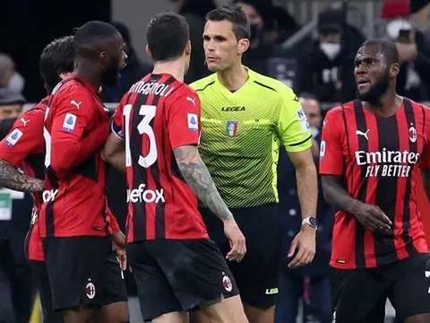 AC Milan nhận gáo nước lạnh về sự bất công trước Udinese