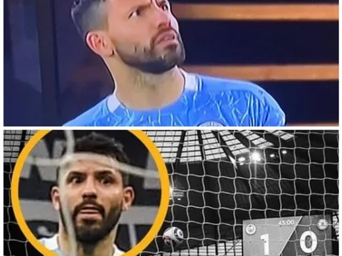 Aguero và 2 bộ mặt ngờ nghệch khiến NHM phì cười