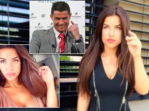 Ái nữ ngực khủng "săn sóc" đặc biệt cho Ronaldo trong buổi ghi hình