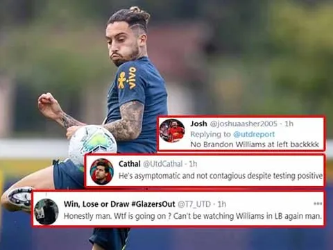 Alex Telles dương tính COVID lần 2, CĐV Man Utd nghĩ đến viễn cảnh thảm họa