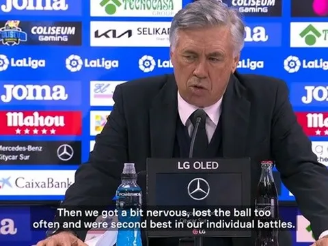 Ancelotti: Real vẫn đang trong kỳ nghỉ