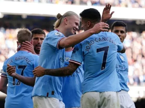 Haaland nổ súng, Man City thắng hủy diệt