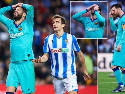 Lép vế toàn tập, Barcelona chia điểm cay đắng trước Real Sociedad
