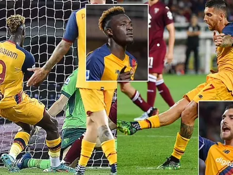 Abraham 'nổ' cú đúp, Mourinho chốt hạ thứ hạng với Roma