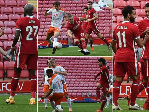 Hiệp 2 bùng nổ, Liverpool "nghiền nát" Blackpool với 7 bàn