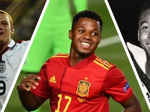 Ansu Fati, Wayne Rooney và những ngôi sao trẻ nhất ghi bàn cho tuyển quốc gia