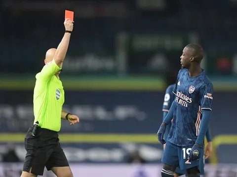 XONG! Arsenal ra tuyên bố đanh thép sau thẻ đỏ của Nicolas Pepe