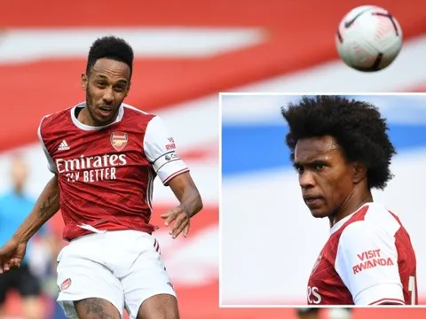 Willian xuất trận, Aubameyang lập cú đúp nhưng Arsenal vẫn thất bại