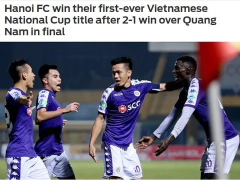 Báo châu Á thán phục 1 điều ở CLB Hà Nội sau khi đăng quang tại Cúp QG