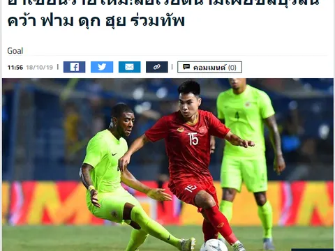 Báo Thái Lan lên tiếng về tin đồn Đức Huy được CLB Thai-League săn đón
