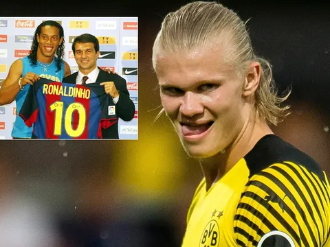 Barca muốn tái hiện vụ Ronaldinho với Haaland