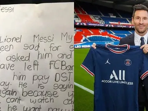Bé gái viết thư tay năn nỉ Messi ở lại Barca gây bão mạng