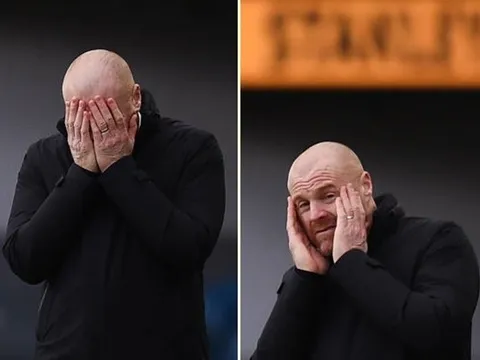 Bị Chelsea nã 3 bàn trong 8 phút, HLV Burnley ôm mặt thất vọng