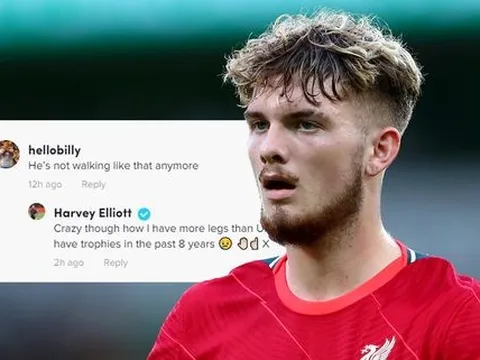 Bị fan Man Utd chế nhạo chấn thương, Elliott đáp trả thâm thúy