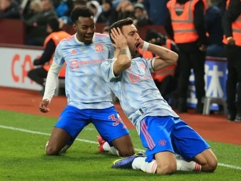 Bruno Fernandes khen ngợi một cầu thủ sau trận hòa Aston Villa