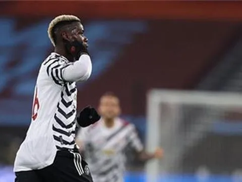 Bruno hay nhưng Pogba cũng đẳng cấp với cú vung chân đá bay mọi sức ép