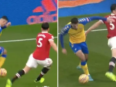 Cạn lời với pha xử lý như gã hề của Harry Maguire