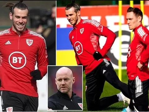 Cáo bệnh ở El Clasico, Bale rạng rỡ trên sân tập đội tuyển